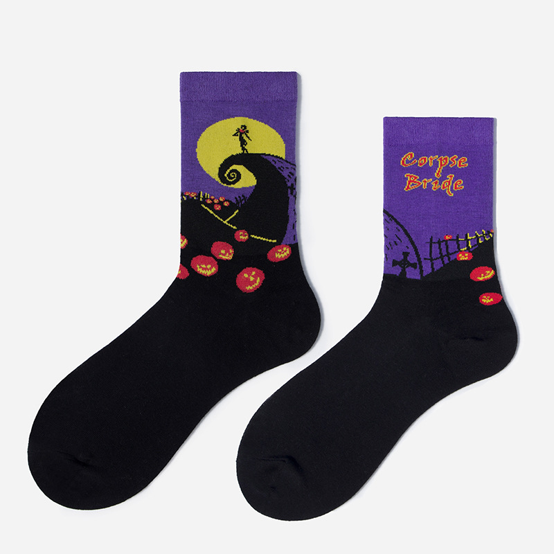 Original Halloween Personalized Christmas Stockings Socks AB Socks Lovers Socks Tide Autumn And Winter Socks